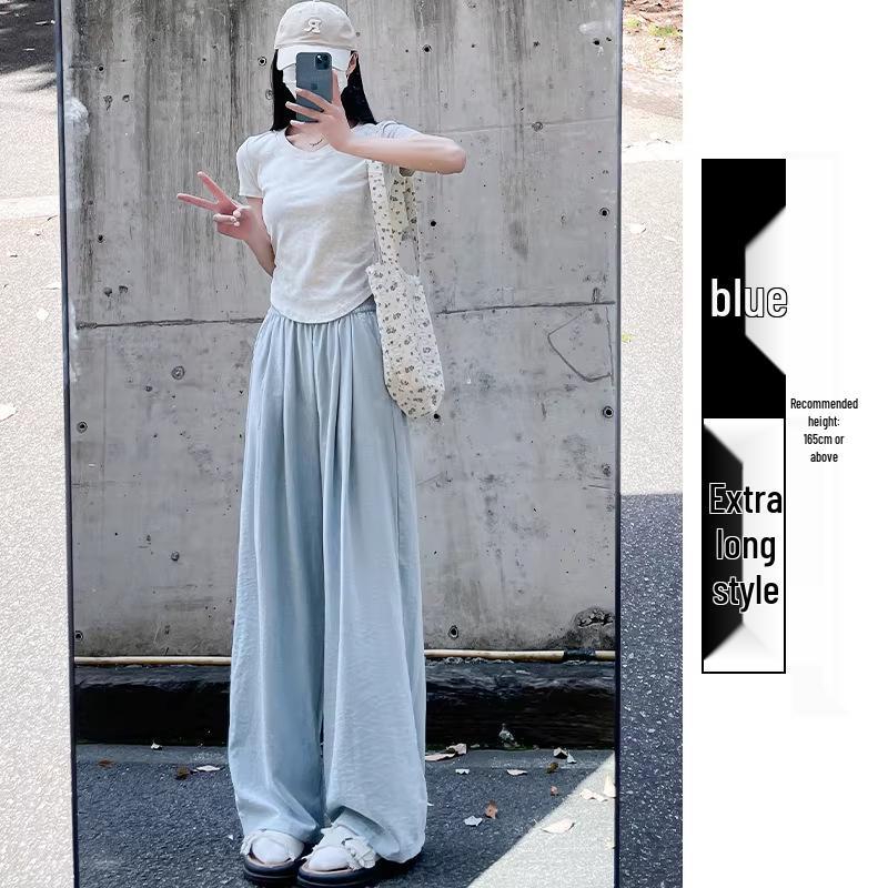 

Milk Puff Women s High Waist Wide Leg Sports Pants - Slimming Lazy Style (Spring/Autumn 2026) M