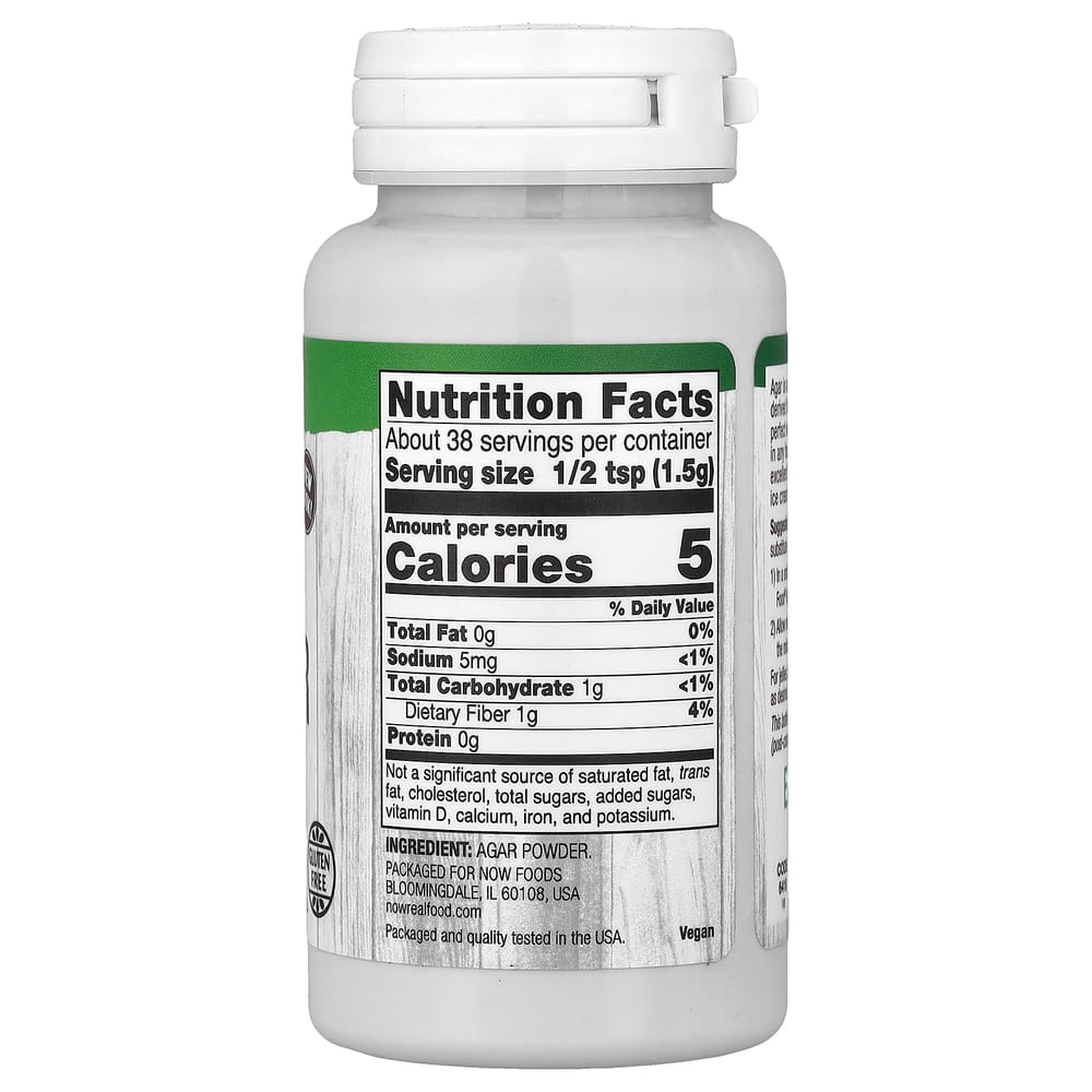 Now Foods Real Food Agar Powder 2 oz (57 g)