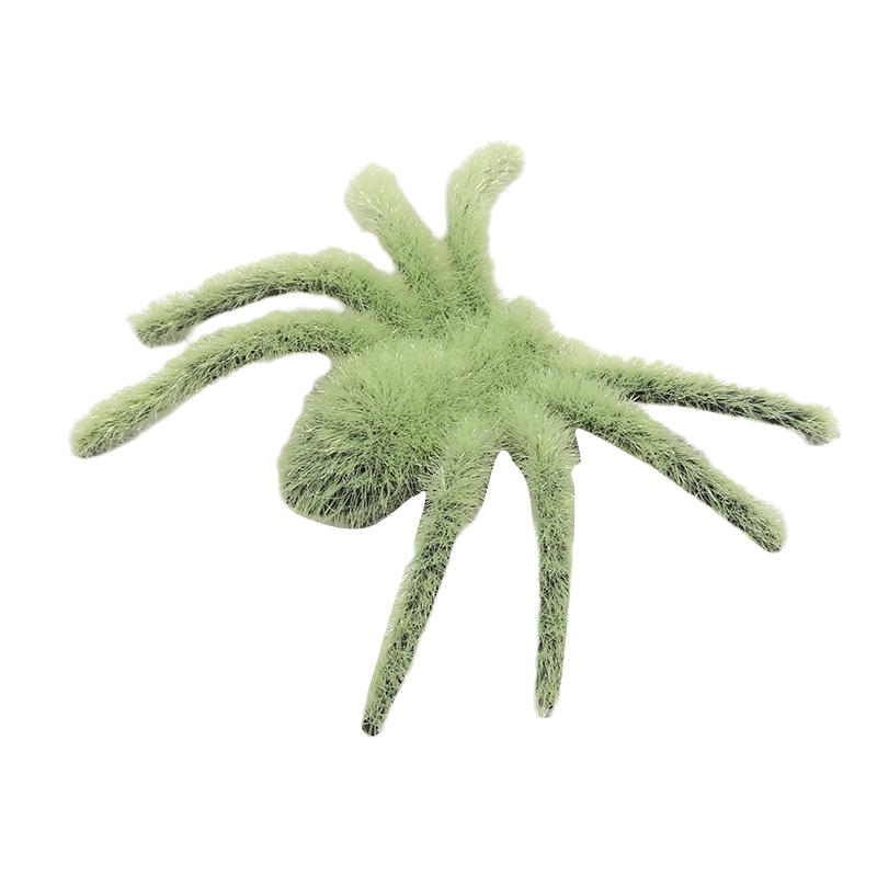 Halloween Plush Spider Simulation Flocking Spider Party Props Haunted House Spider Simulation Tricky Toy Decoration 3-15Pcs