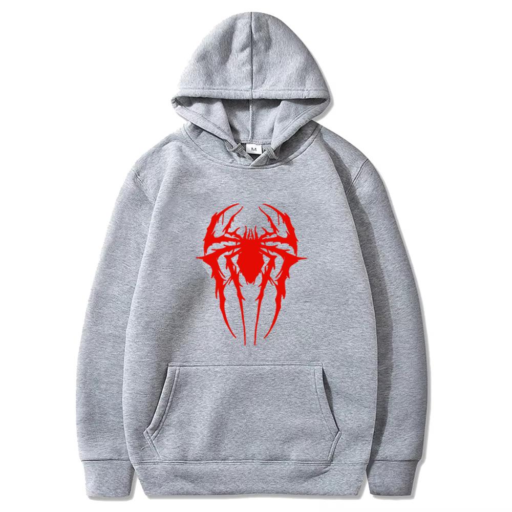 Fashion Brand Men's Hoodie Casual Hoodie Sweatshirt Men's/Women's Top Solid Color Printed Spider Hoodie Sweatshirt  WY0184