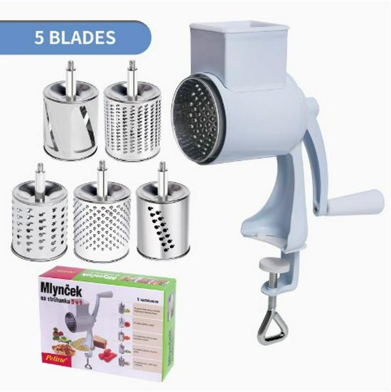 Multi-functional Manual Peanut and Cheese Shredder/Grinder
