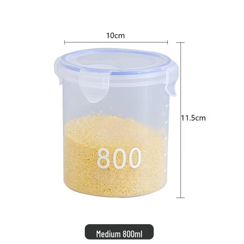 ZISIZ Plastic Food Storage Canister Set