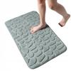 Badezimmermatte Anti-Rutsch Memory-Schaum Steine Matte Dick Grau