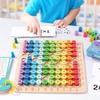 Multiplication Learning Kids Toy With Wooden Arithmetic Board For Classroom Use
