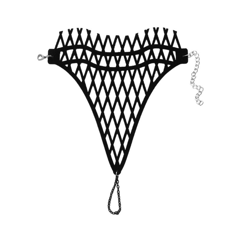 Готический Браслет на Палец Сетчатый Браслет Черный Браслет Регулируемый Браслет Украшения 1 чёрный