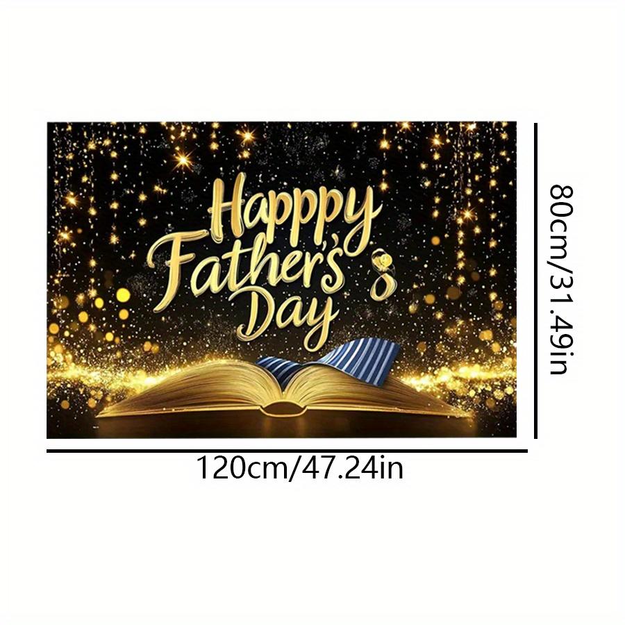 

1 шт., баннер для вечеринки ко Дню отца из полиэстера, универсальный декор для свадеб, дней рождения, юбилеев, Рождества, Нового года, Дня святого Валентина, без электричества 120*80cm