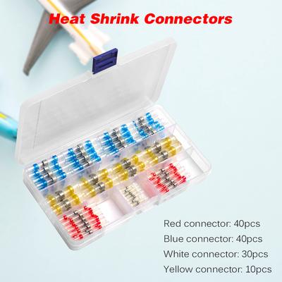 120PCS/Box Heat Shrink Tube Waterproof Assorted Solder Seal Sleeve Wire Connectors Shrinkage Tubing