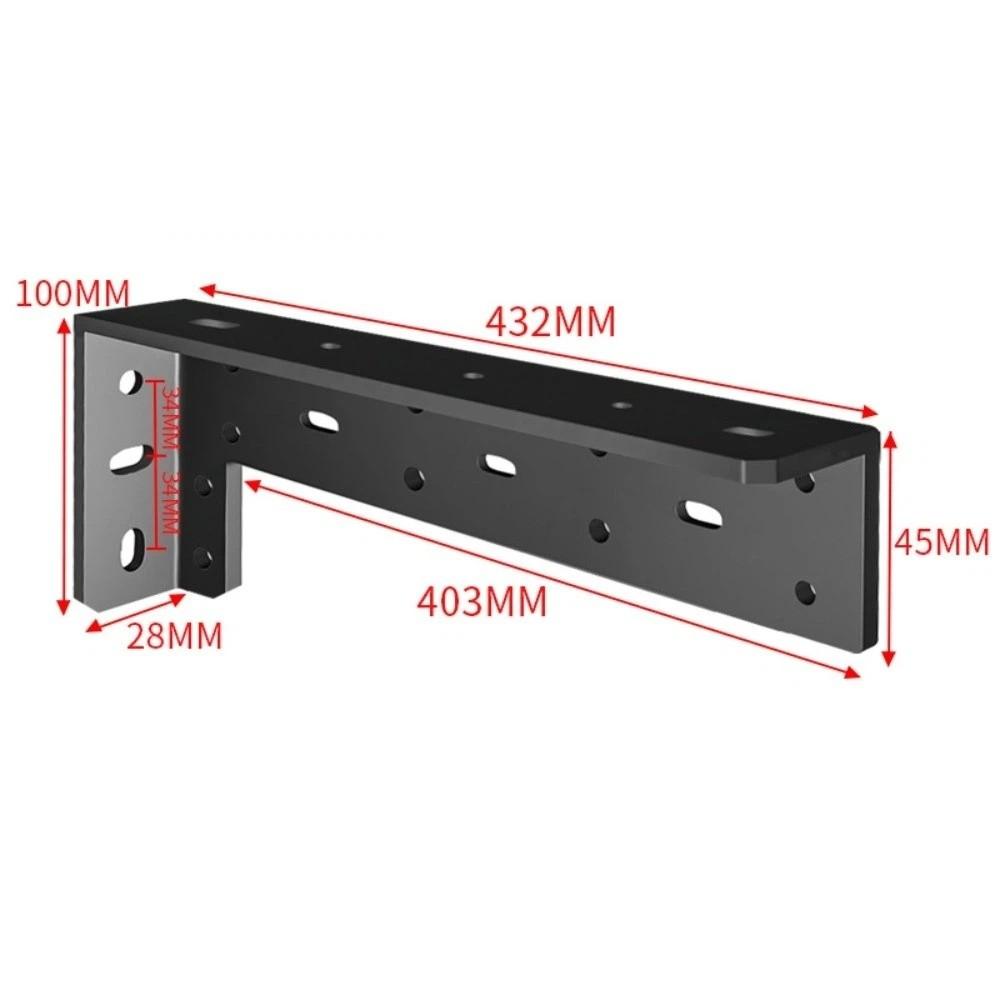 1 Pair Multi-size Floating Shelf Support Bracket 90 Degree Corner Brace Wall Mount Bathroom