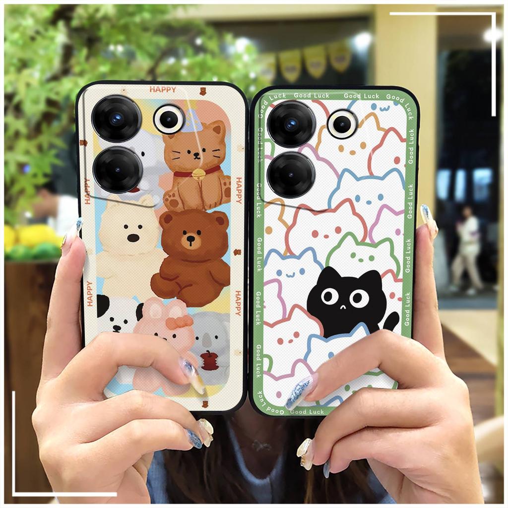TPU Shockproof Phone Case For Tecno Camon20 Pro 5G/CK8n Silicone Fashion Design Dirt-resistant Anti-knock Graffiti Cute
