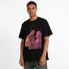 Tangled Princess Rapunzel & Flynn Rider Print T-Shirt Couple Casual Loose Fit Top For Men Women Pure cotton T-shirt