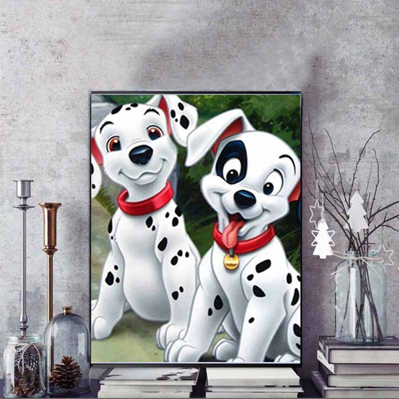 Disney Diamond Painting Loyal Dogs Two Dalmatians Art Illustration Diy 5D Mosaic Embroidery Hobby Gift Home Decor