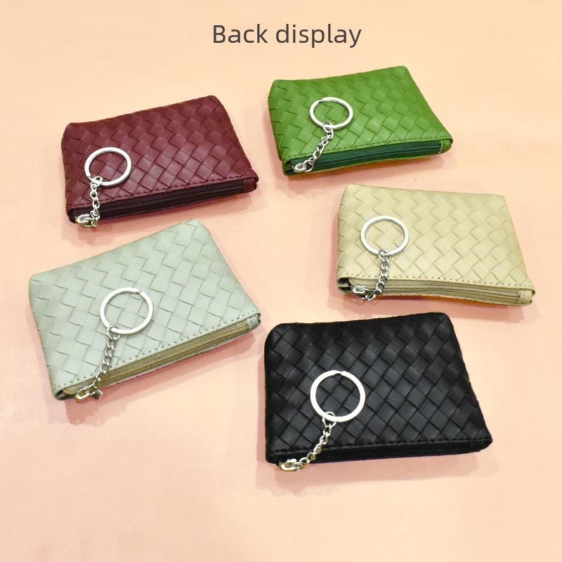 Woven Pattern Women's Mini Coin and Card Purse