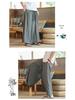 Men's Wide-Leg Ice Silk Culottes - Chinese Style Hanfu Tang Suit Meditation Skirt Pants