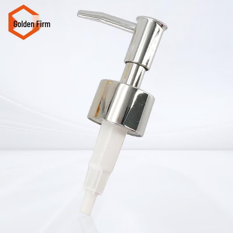 Plated Plastic Lotion Dispenser Pump Head серебряный