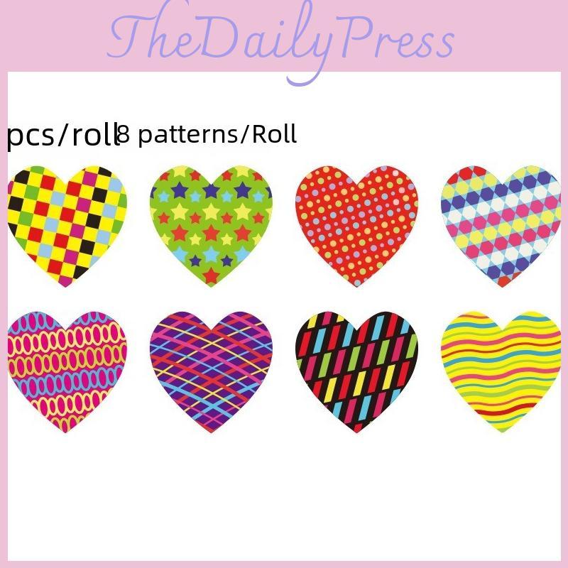 Xh047 Heart Shaped Gift Sealing Stickers For Valentine's Day Party Diy Crafts