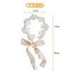 DFsucces Pearl Flower Headband, Headband, Flower Crown, Lace Hair Accessory, Stylish, Formal, Dance Costume (White)