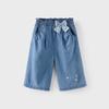 David Bella Girls' Denim Wide-Leg Capris