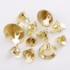20Pcs Gold Jingle Bells DIY Multisize Bell Craft Mini Bell Bulk for Wedding Festival Holiday Home Xmas Tree Decorations