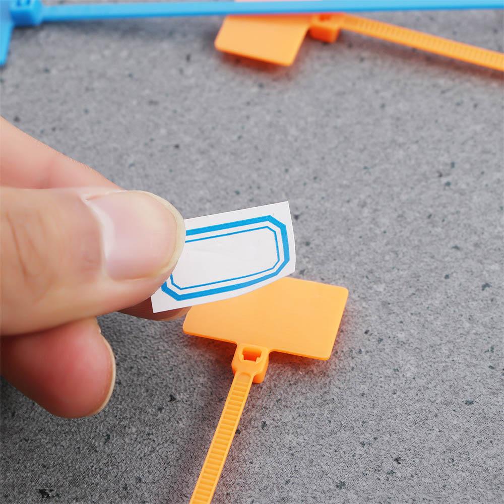 4*150mm Easy Mark Nylon Loop Plastic Cable Winder Wire Ties Tag Labels