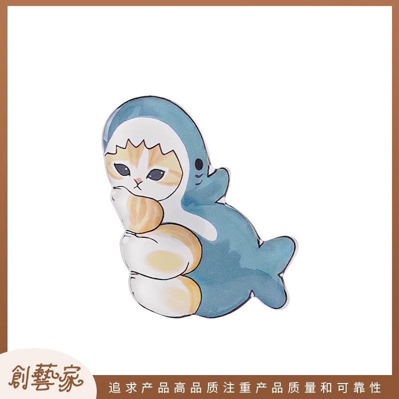 DIY new product simple and cute wind multi-functional suction needle threading device fabric sewing tool magnet refrigerator sticker