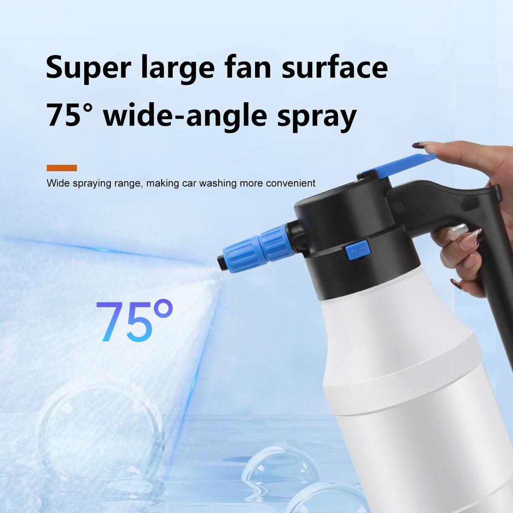 Electric Foam Sprayer 1.5L Electric Foam Cannon TypeC Charging for Car Washing Kitchen Cleaning