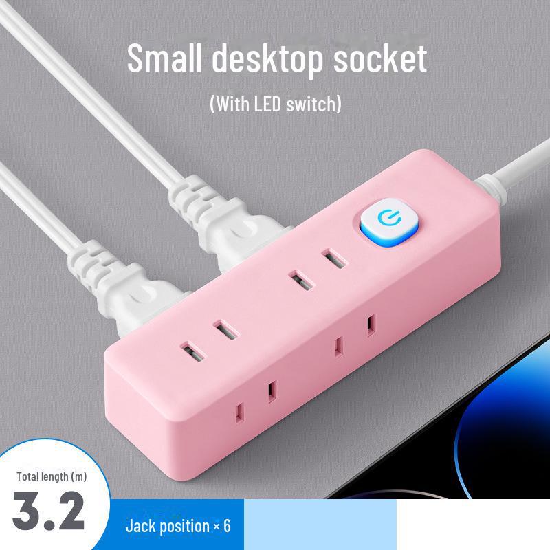 Dual Plug Socket with USB Ports - Two-Pin Extension Board