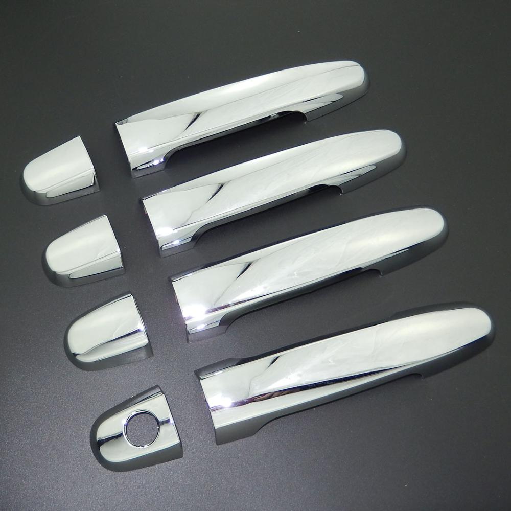 For Toyota RAV4 2001-2012 Chrome Door Handle Trim & Door Bowl Cover Car Styling 2004 2005 2006 2007 2008 2009 2010