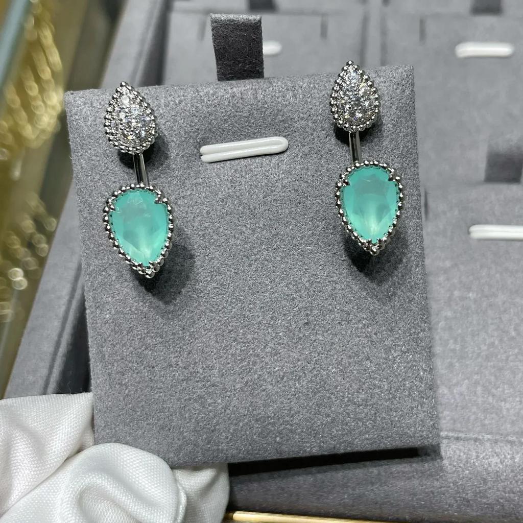 Musla Designer Hot Sale Vintage Earrings for Women Gift Luxury Jewelry Fashion Water Drop Eardrop Pure 925 Sliver Party Ear Stud