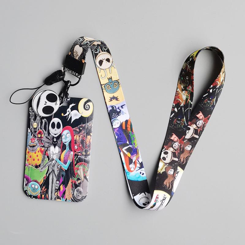 New The Nightmare Before Christmas Lanyard For Key ID Credit Card Cover Pass Mobile Neck Straps Badge Holder Accessories