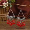 Geometric Earrings Necklaces Jewelry Set Retro Tassel Forehead Headband  Women