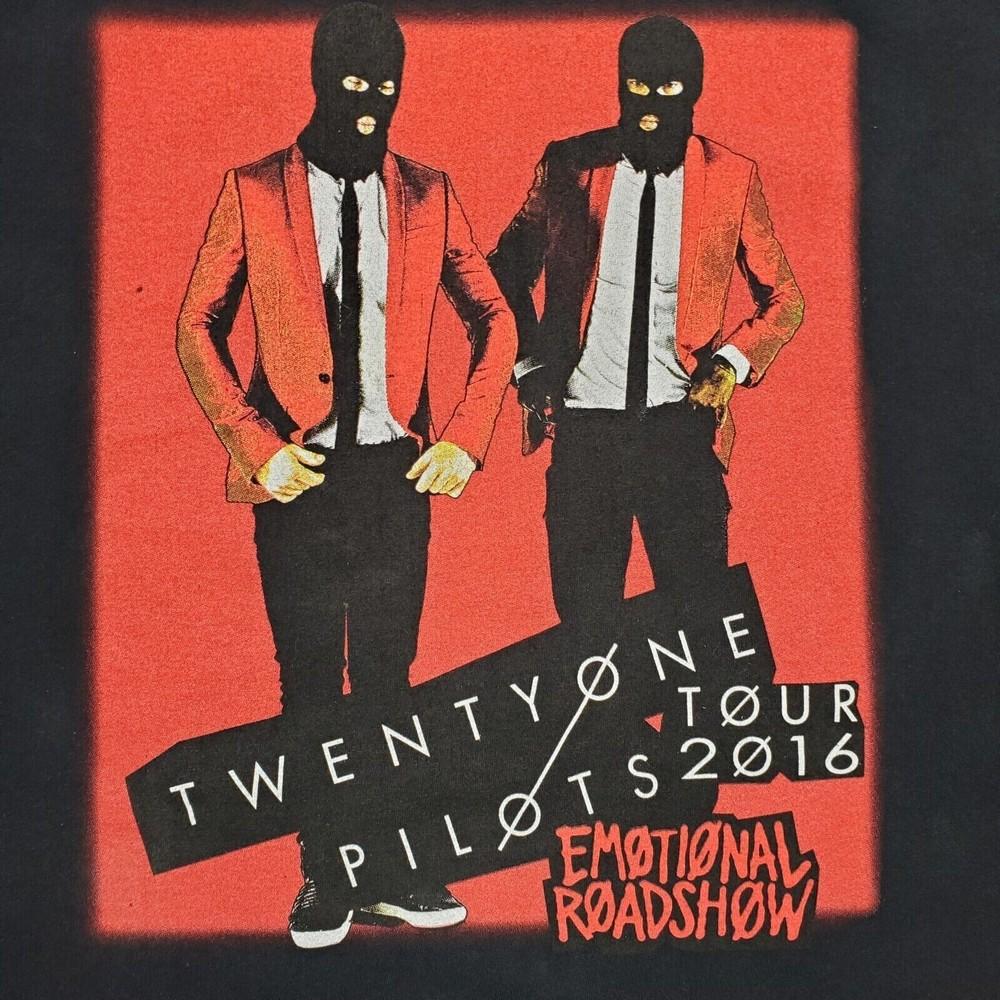 

Twenty One Pilots Концерт Эмоциональный Дорожный Тур Хлопок S-4XL Футболка VN2231 Унисекс Футболка XL