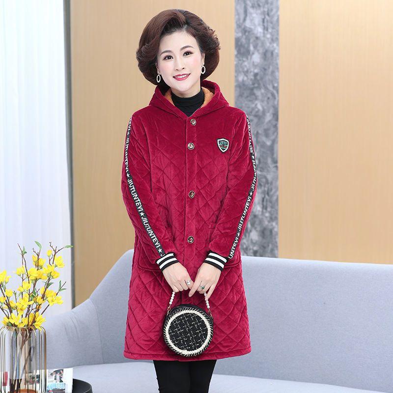 Winter Plus Velvet and Cotton Coat for Young Women, Large Size Warm Coat