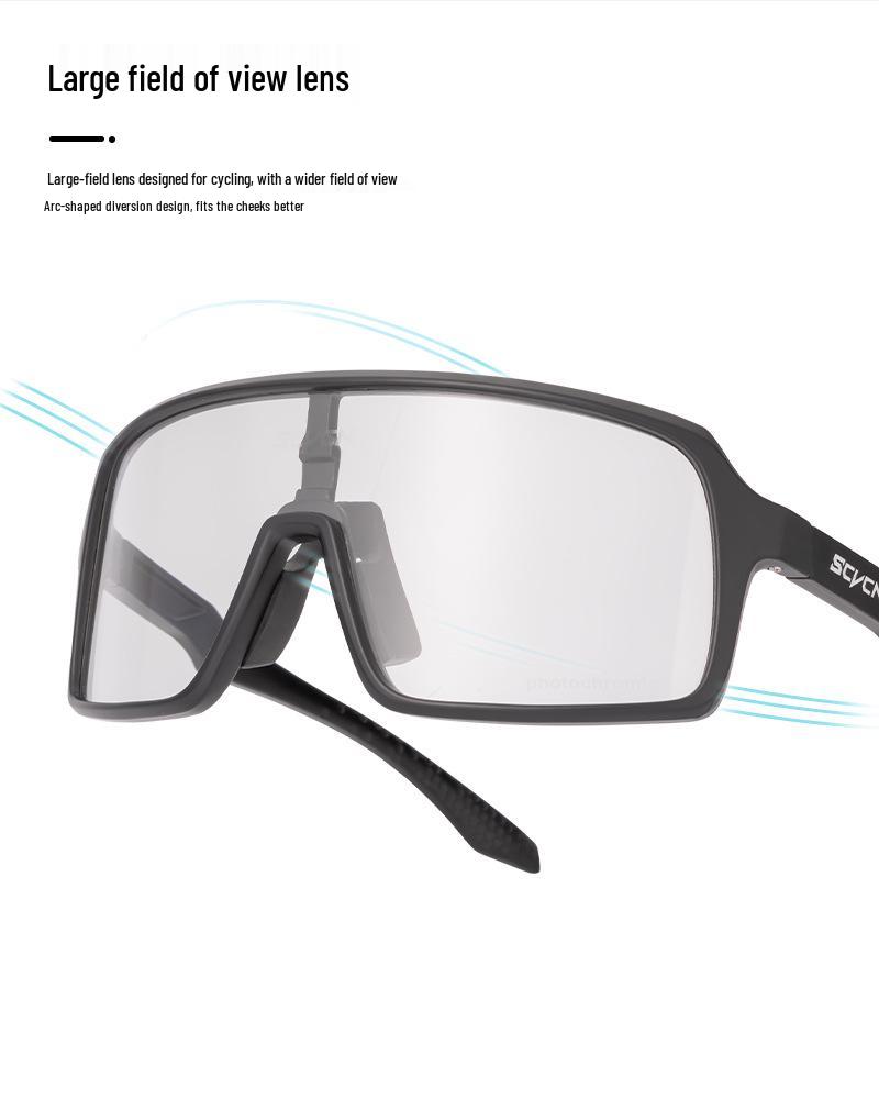 SCVCN Photochromic Cycling Goggles - Day/Night Use, UV Protection, Windproof, Outdoor Sport Sunglasses.