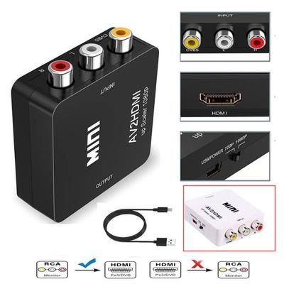 Mini RCA AV To HDMI Composite AV2 HDMI Converter Audio Converter 1080P HDTV DVD