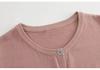 Women's Round Neck Knit Cardigan - Autumn Lightweight Short Coat, Casual Style