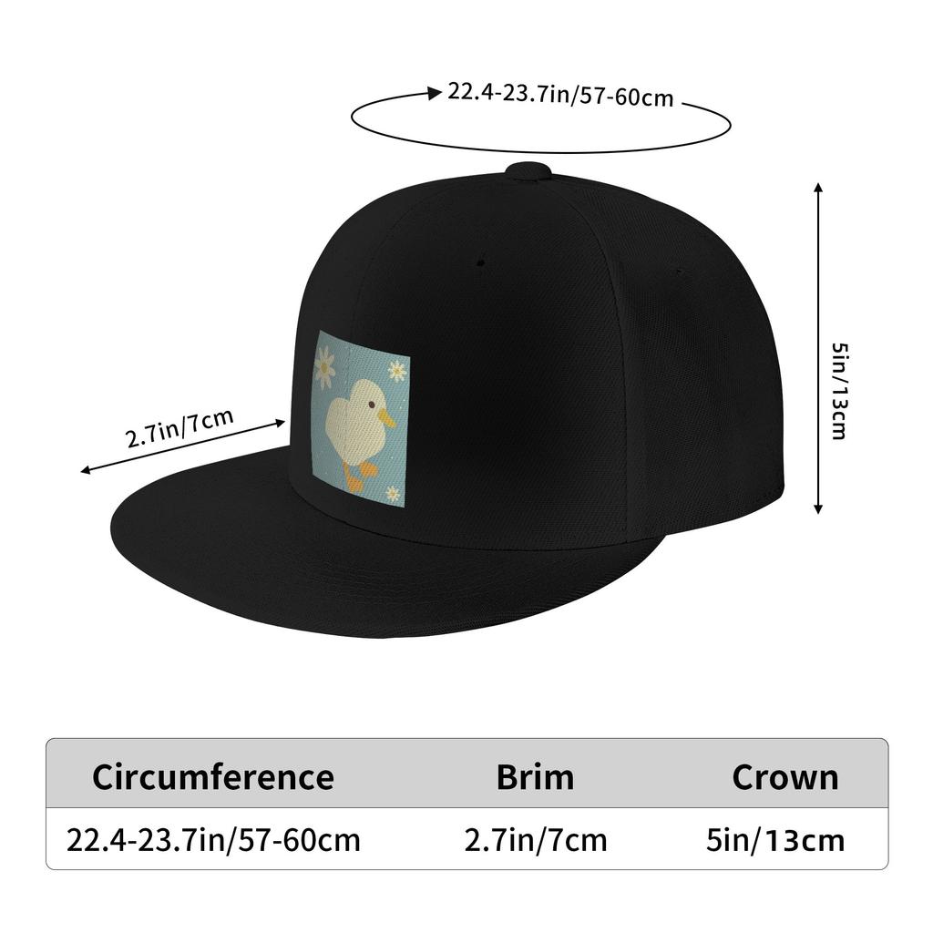 Cute Duckand Duck Flower Cartoon Pattern Baseball Caps Snapback Baseball Hats Casual Casquette Outdoor for Unisexs And Womens