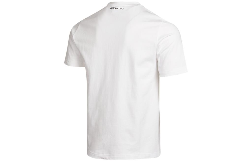 Adidas Neo T Shirts Men's White Crew Neck Moderate Straight Fit GP5677