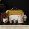 Ru Kiln Convenient Travel Tea Set Outdoor Camping Kuaike Cup High-end Tea Ware Company Events Business Companion
