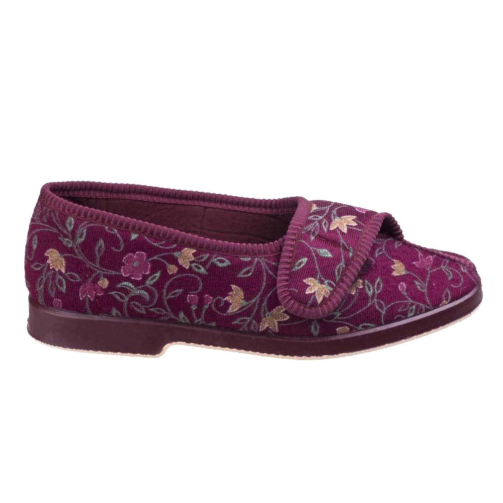 GBS Wilma Ladies Wide Fit Slipper / Damenhausschuhe