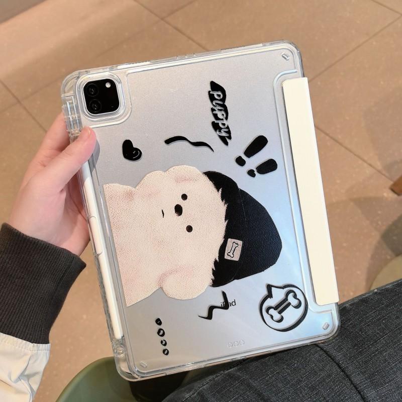 Acrylic Flip Cover Case IPad 10.2 Inch 7th 8th 9th Gen 10 11 Air 5 6 With Auto Sleep Wake Anti-Drop Cute Cartoon