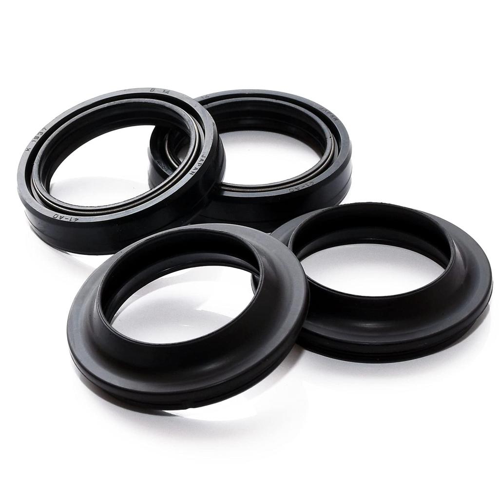 Front Fork Seal (2 pairs, 4 pieces) Dust Seal Seal Motorcycle Suspension