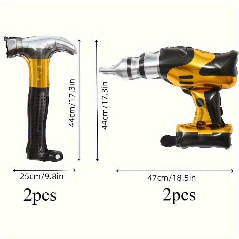 

4/8Pcs Hammer Foil Balloons Inflatable Tools Father s Day Party for Dad Husband and Boy Friend Birthday Party Decorations As the picture
