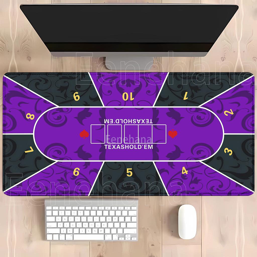 Playmat Texas Holdem Poker Mousepad Rubber Nonslip Gaming XXL Tabletop HD Printing Mousepad Entertainment Board Game Desk Mat