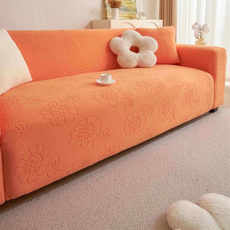 Sunflower Sofa Cover All Inclusive Universal Set Suitable for All Seasons Special Leather Sofa Cover Cover Cloth Anti Cat Scratch and Anti-slip