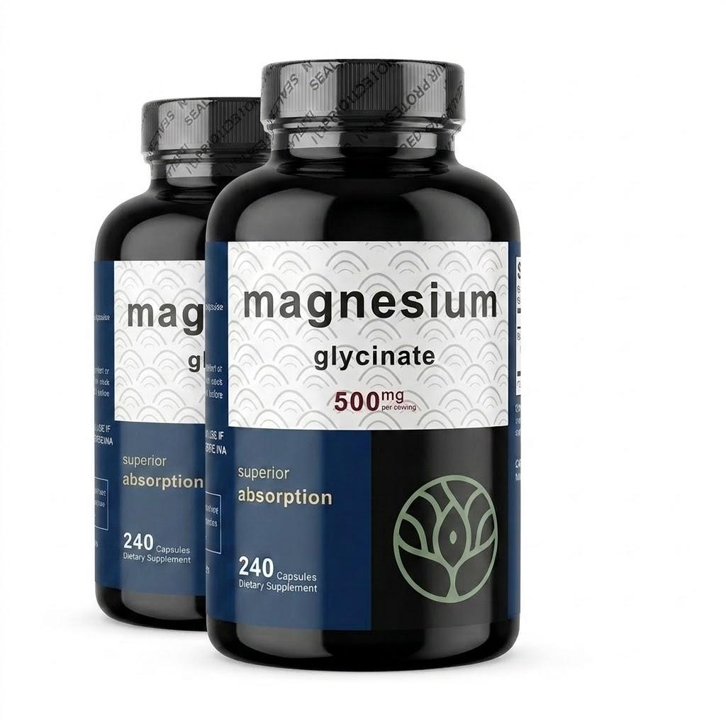 Glicinato di Magnesio 500mg, 240 Capsule