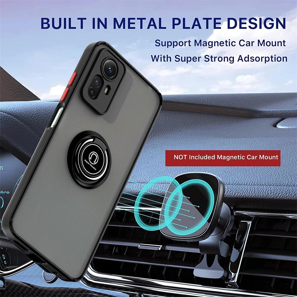 Shockproof Magnetic Ring Holder Case For Xiaomi Redmi Note 14 13 12S 4G 12 11 Pro 10 8 9S Redmi 9 10 10C 12 Protective Cover