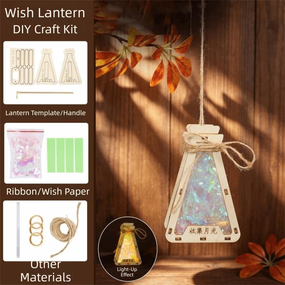 Handmade Mid Autumn Craft Traditional Luminous Hanging Decor Chinese Star Lamp Holiday Party Style 3