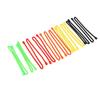 10PCS Set Silikon Kabelbinder 18in 5mm Durchmesser Multifunktionale Rot Orange Gelb Grün Schwarz