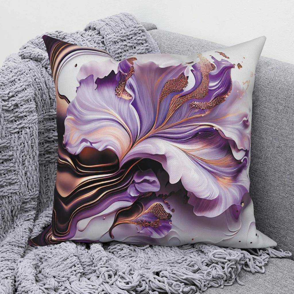 Modern Sofa Pillow Cover Living Home Decor Tropical Flower   Decorative Cushion  Throw
