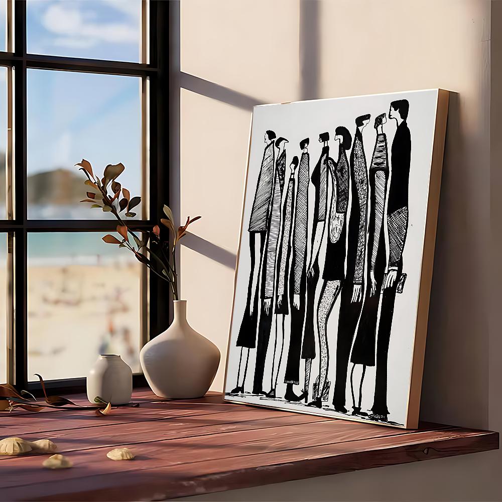 Gambar Abstrak Lind Poster No Framed Poster Kraft Club Bar Paper Vintage Poster Wall Art Painting Bedroom Study Stickers